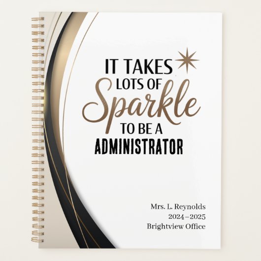 Sparkle Planner voor beheerders – gepersonaliseerd (Voorkant)