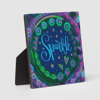 Sparkle Pretty Floral Whimsical Inspiration Easel Fotoplaat