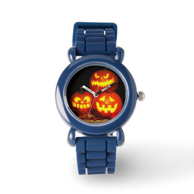 Sparkle Pumpkin Horloge (Voorkant)