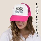 Sparkle quote blauwe glitter effect text trucker pet