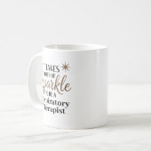 Sparkle Quote Cadeau voor Respiratory Therapist Koffiemok (Voorkant links)