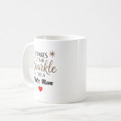 ✨ Sparkle Quote Gift voor Foster Mom Koffiemok (Voorkant links)