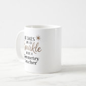 Sparkle Quote Gift voor Geometry Teacher Koffiemok (Voorkant links)