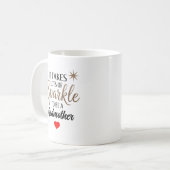 ✨ Sparkle Quote Gift voor Godmother Koffiemok (Voorkant links)