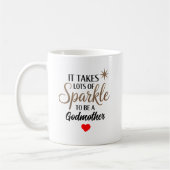 ✨ Sparkle Quote Gift voor Godmother Koffiemok (Links)