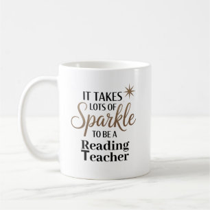 Sparkle Quote Gift voor het lezen van Тeacher Koffiemok
