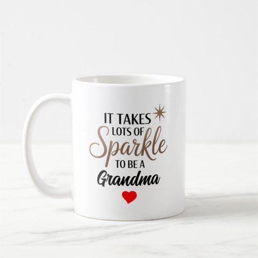 Sparkle Quote Gift voor oma Koffiemok (Links)