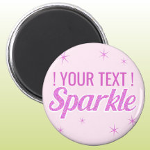 Sparkle quote glitter effect aangepaste roze tekst