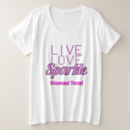 Sparkle quote glitter effect pink add text t-shirt