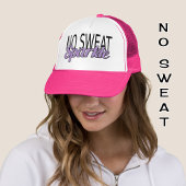 Sparkle quote paarse glitter effect text trucker pet