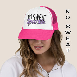 Sparkle quote paarse glitter effect text trucker pet