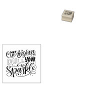 Sparkle Quote Stamp Rubberstempel (Gestempeld)