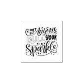 Sparkle Quote Stamp Rubberstempel (Afrduk)