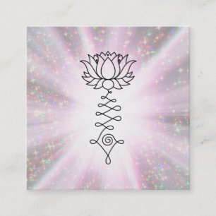 *~* Sparkle Rays Healing Reiki Energy Lotus Vierkante Visitekaartje