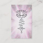 *~* Sparkle Rays Reiki Energy Healing Lotus Visitekaartje (Voorkant)