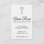 *~* Sparkle Rays Reiki Energy Healing Lotus Visitekaartje (Achterkant)