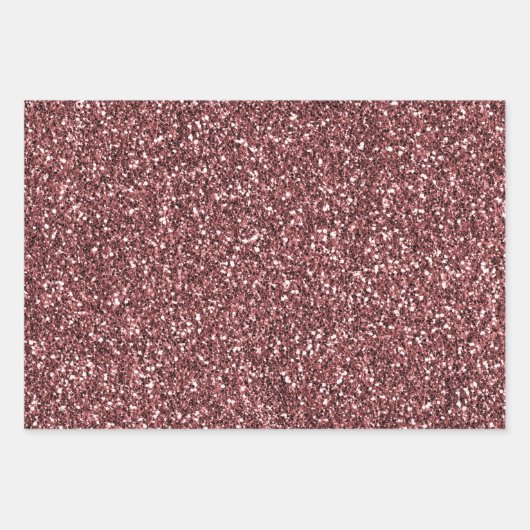 Sparkle Red Glitz Gold Glitter Inpakpapier Vel (Voorkant)