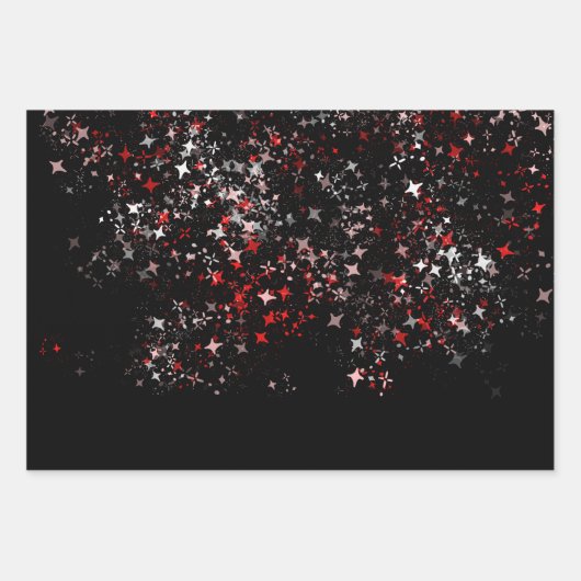 Sparkle red pink inpakpapier vel (Voorkant 3)