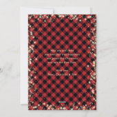 Sparkle Red Pset Glitter Foto Merry Kerstry Feestdagenkaart (Achterkant)