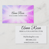 *~* Sparkle Reiki Energy Healing Rays Visitekaartje (Voorkant / Achterkant)