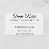 *~* Sparkle Reiki Energy Healing Rays Visitekaartje (Achterkant)