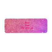 Sparkle retouradreslabels etiket (Voorkant)