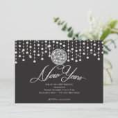 Sparkle Ring in de Nieuwe Jaren EVE Uitnodiging (Staand voorkant)