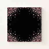 Sparkle Roos Gold Glitter 60e Verjaardag Gastenboe Notitieboek (Achterkant)