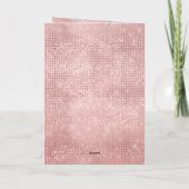 Sparkle Roos Goud Glam Bruin Glitter Verjaardag Kaart (Achterkant)