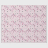 Sparkle Roze Coquette Strik 1e Cadeaupapier (Vlak)
