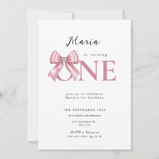 Sparkle Roze Coquette Strik 1e Kaart