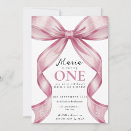 Sparkle Roze Coquette Strik 1e Kaart