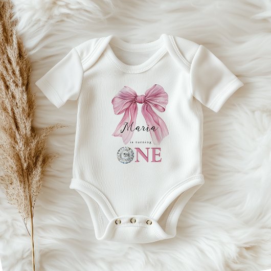 Sparkle Roze Coquette Strik 1e Romper