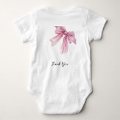 Sparkle Roze Coquette Strik 1e Romper (Achterkant)