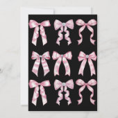 Sparkle Roze Coquette Strik 1ste Kaart (Achterkant)