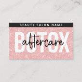 Sparkle Roze Glam Botox Nazorggids Visitekaartje (Voorkant)