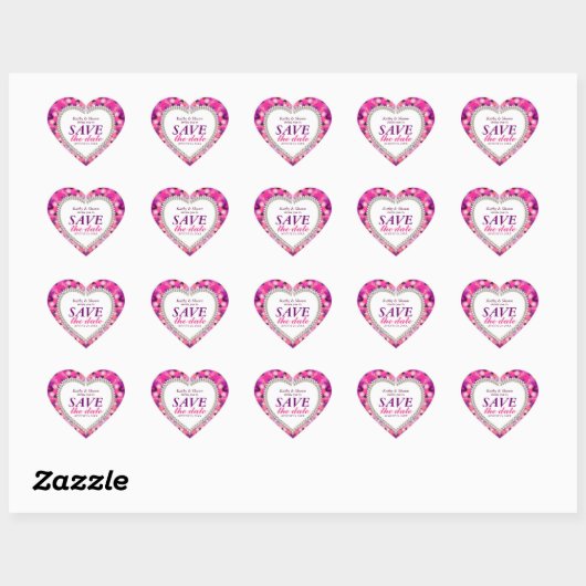 Sparkle Roze Romance sparen de Stickers van het Be (Vel)
