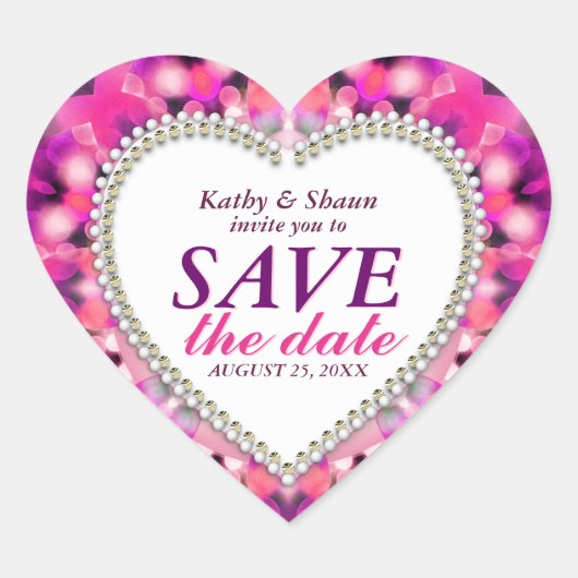 Sparkle Roze Romance sparen de Stickers van het Be (Voorkant)