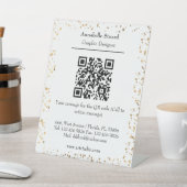 Sparkle Scan QR-code naar bedrijf Reclamebord Met Voetstuk (Insitu)