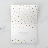 Sparkle Script Gelukkig Holiday Gold Foto Feestdagen Kaart (Binnen)