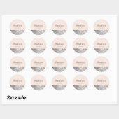 Sparkle Sequins Glamour Wedding Favor Stickers (Vel)