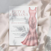 Sparkle Shimmer Jurk 50ste Verjaardagsfeest Kaart