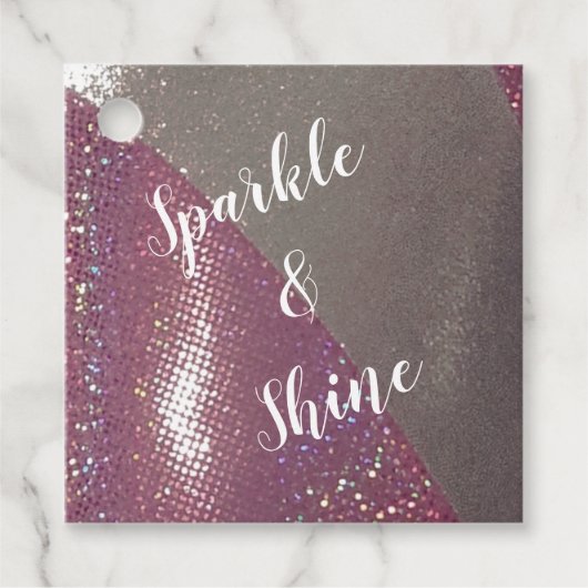 Sparkle & Shine Aangepast Bedankjes Labels (Voorkant)