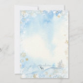 Sparkle Shine Frosty Blue Merry Little Christmas Kaart (Achterkant)