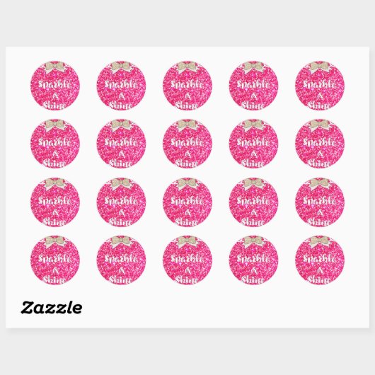 Sparkle & Shine Ronde Sticker (Vel)