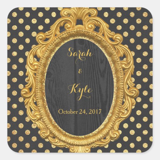 Sparkle & Shine Stickers/Envelopverbinding Vierkante Sticker (Voorkant)