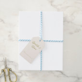 Sparkle & Shine | Witte Goud Calligrafie Kerstmis Cadeaulabel (Met Touw)