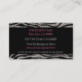 Sparkle & Shine Zebra: Visitekaartje (Achterkant)