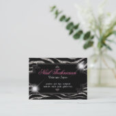 Sparkle & Shine Zebra: Visitekaartjes (Staand voorkant)