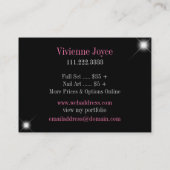 Sparkle & Shine Zebra: Visitekaartjes (Achterkant)